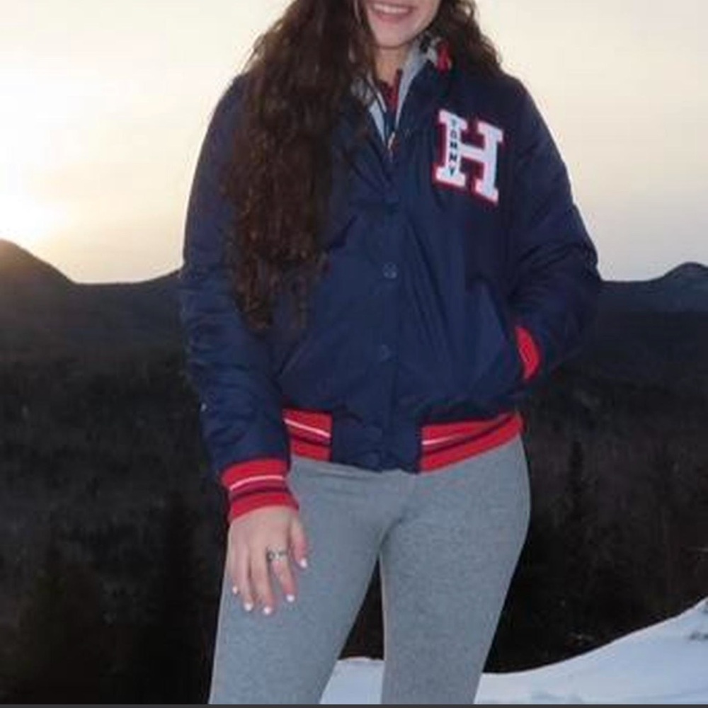 Tommy Hilfiger Navy Jacket with Red & White Trim